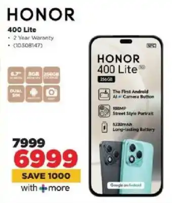 HiFi Corp HONOR 400 Lite offer