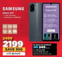 HiFi Corp Samsung Galaxy A07 offer
