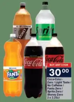 President Hyper Coca-Cola Zero/ Light Taste/ No Caffeine/ Fanta Zero/ Sprite Zero/ Stoney Zero offer