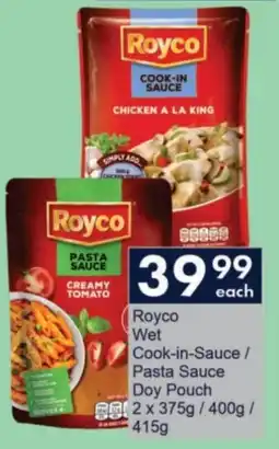 President Hyper Royco Wet Cook-in-Sauce/ Pasta Sauce Doy Pouch offer