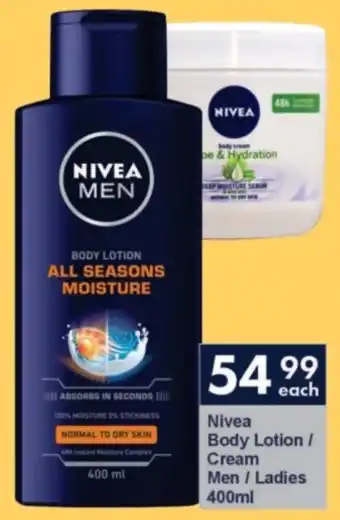 President Hyper Nivea Body Lotion/ Cream Men/ Ladies offer