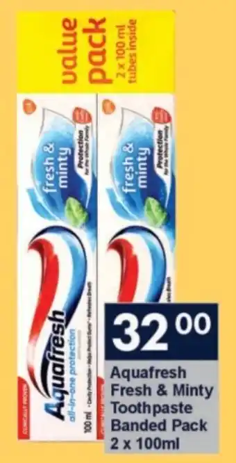 President Hyper Aquafresh Fresh & Minty Toothpaste Banded Pack offer