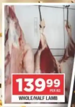 Frontline Whole/ half lamb offer