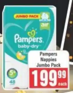 Frontline Pampers Nappies Jumbo Pack offer