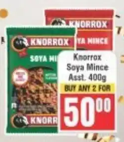 Frontline Knorrox Soya Mince Asst. offer