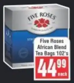 Frontline Five Roses African Blend Tea Bags offer