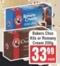 Frontline Bakers Choc Kits or Romany Cream offer
