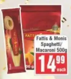Frontline Fatti's & Moni's Spaghetti/ Macaroni offer