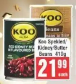 Frontline Koo Spekled/ Kidney/ Butter Beans offer