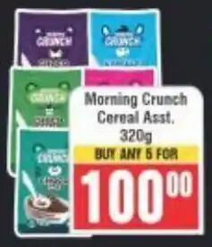 Frontline Morning Crunch Cereal Asst. offer
