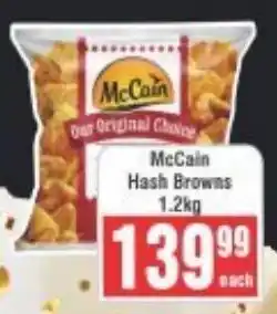 Frontline McCain Hash Browns offer