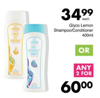 Save Hyper Glyco Lemon Shampoo/ Conditioner offer