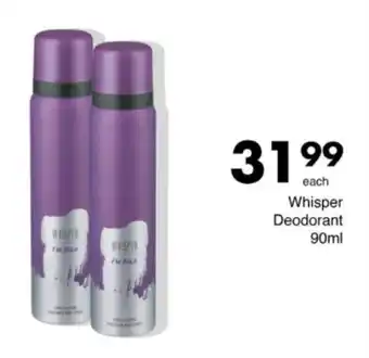 Save Hyper Whisper Deodorant offer