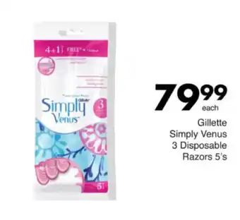 Save Hyper Gillette Simply Venus 3 Disposable Razors offer