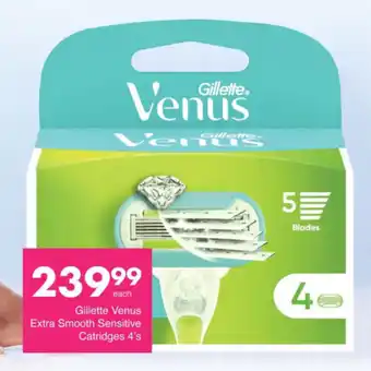 Save Hyper Gillette Venus Extra Smooth Sensitive Catridges offer
