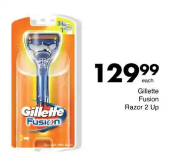 Save Hyper Gillette Fusion Razor 2 Up offer