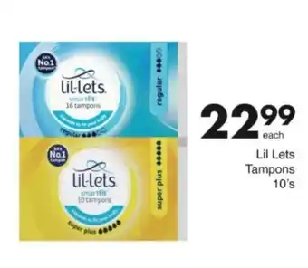 Save Hyper Lil Lets Tampons offer