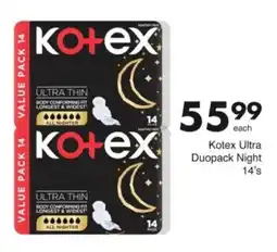 Save Hyper Kotex Ultra Duopack Night offer