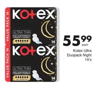 Save Hyper Kotex Ultra Duopack Night offer