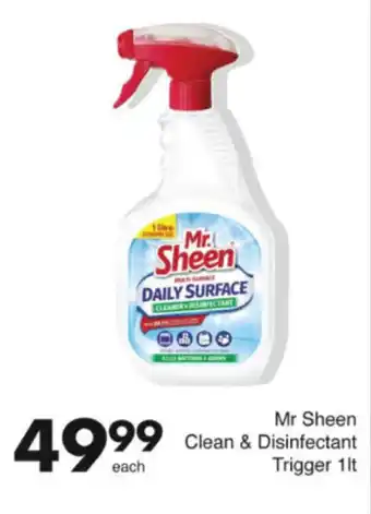 Save Hyper Mr Sheen Clean & Disinfectant Trigger offer