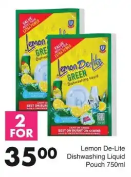 Save Hyper Lemon De-Lite Dishwashing Liquid Pouch offer