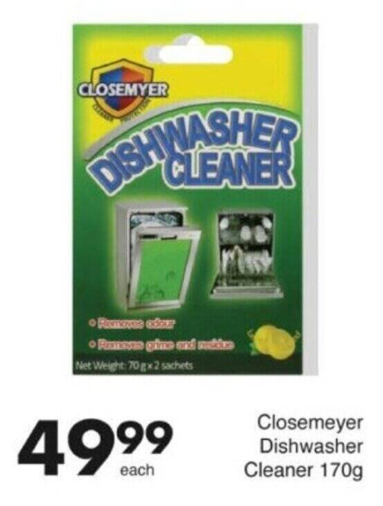 Closemeyer Dishwasher Cleaner 170 g offer at Save Hyper