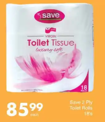 Save Hyper Save 2 Ply Toilet Rolls offer
