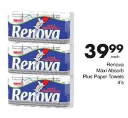 Save Hyper Renova Maxi Absorb Plus Paper Towels offer