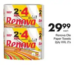 Save Hyper Renova Ole Paper Towels 2ply XXL offer