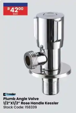 Africa Cash and Carry Kessler Plumb Angle Valve Rose Handle offer