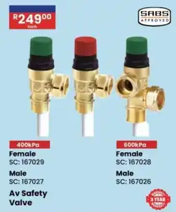 Africa Cash and Carry Av Safety Valve offer