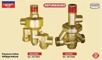 Africa Cash and Carry Pressure Valve 400kpa Refurb offer