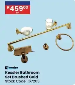 Africa Cash and Carry Kessler Bathroom Set Brushed Gold offer