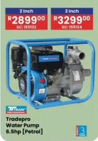 Africa Cash and Carry Tradepro Water Pump 6.5hp offer