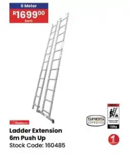 Africa Cash and Carry Tradequip Ladder Extension 6m Push Up offer