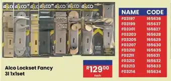 Africa Cash and Carry Alco Lockset Fancy 3l offer