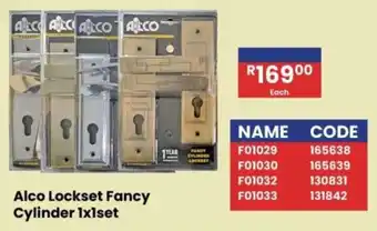 Africa Cash and Carry Alco Lockset Fancy Cylinder offer
