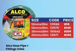 Africa Cash and Carry Alco Hose Pipe + Fittings offer