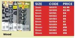 Africa Cash and Carry Alco drill bit wood offer