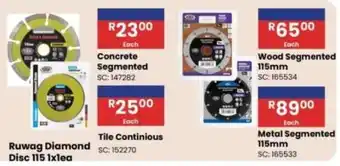 Africa Cash and Carry Ruwag Diamond Disc Concrete Segmented offer