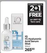 Dis-Chem IQ 1% Hyaluronic Acid Serum Shot-30ml offer