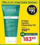 Dis-Chem Uriage Hyseac Cleansing Gel-150ml offer