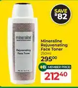 Dis-Chem Mineraline Rejuvenating Face Toner-250ml offer
