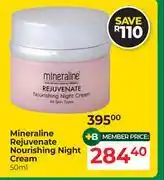Dis-Chem Mineraline Rejuvenate Nourishing Night Cream-50ml offer