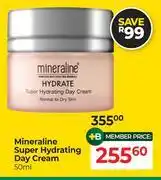 Dis-Chem Mineraline Super Hydrating Day Cream-50ml offer