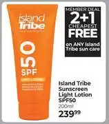 Dis-Chem Island Tribe Sunscreen Light Lotion SPF50-200ml offer