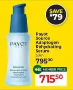 Dis-Chem Payot Source Adaptogen Rehydrating Serum-30ml offer