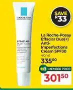 Dis-Chem La Roche-Posay Effaclar Duo(+) Anti-Imperfections Cream SPF30-40ml offer
