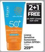 Dis-Chem Lirene Sensitive Sunscreen Lotion SPF50+-175ml offer