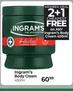 Dis-Chem Ingram's Body Cream-450ml offer